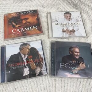Andrea Bocelli CD Lot of 4 My Christmas, Si, Passione, Carmen Duets & Arias
